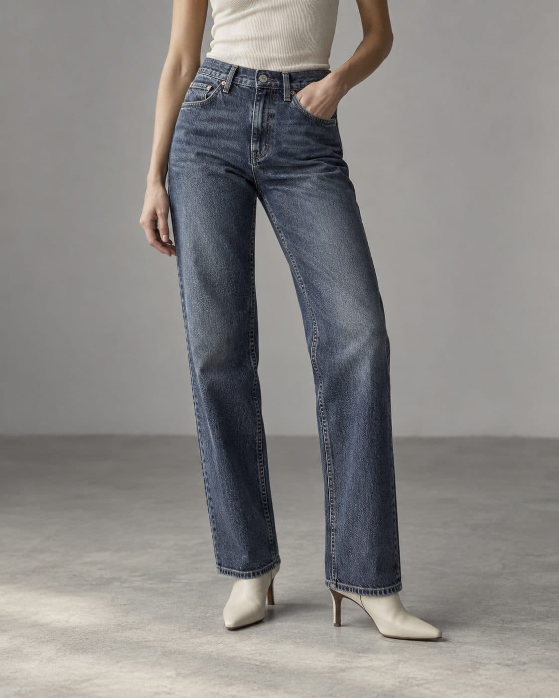 No. 04 Denim in washed ink, front